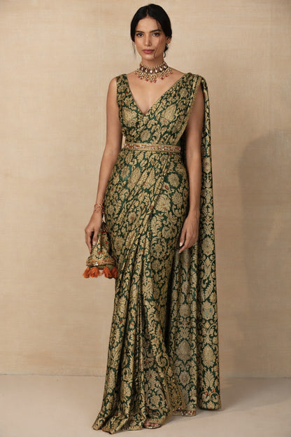 Bottle Green Khimkhab Brocade