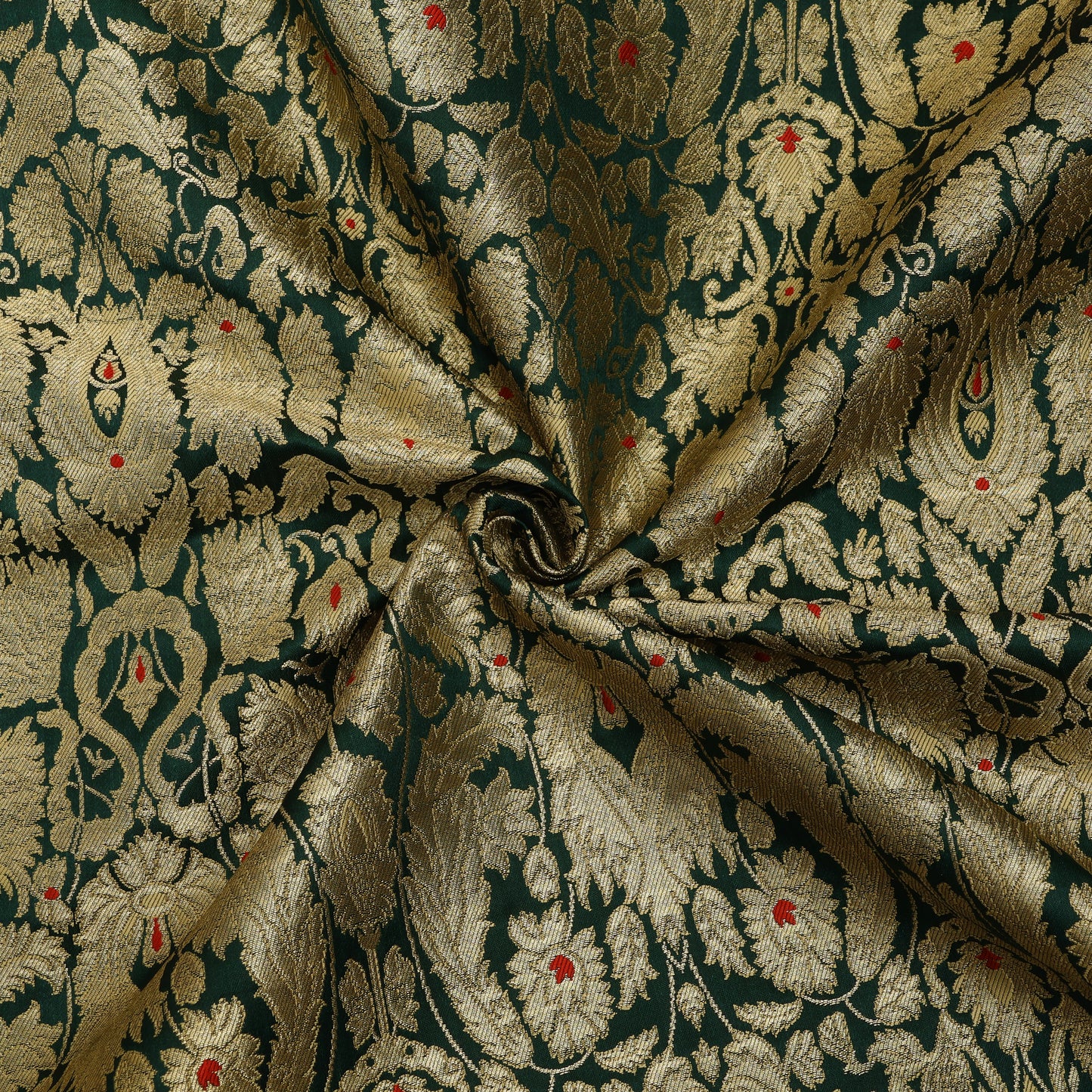 Bottle Green Khimkhab Brocade