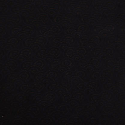 Black Color Tanchui Brocade Fabric