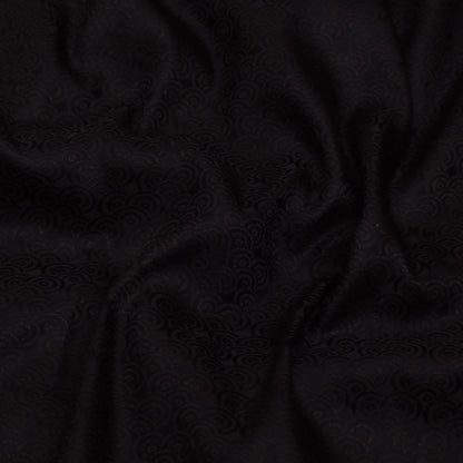 Black Color Tanchui Brocade Fabric