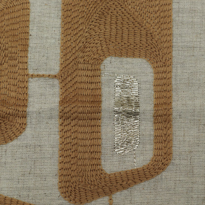 Off White Organic Cotton Embroidery Fabric