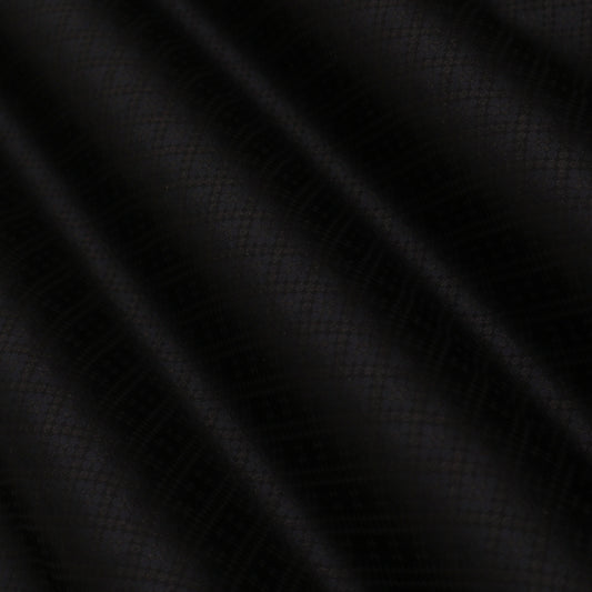 Black Color Tanchui Brocade Fabric