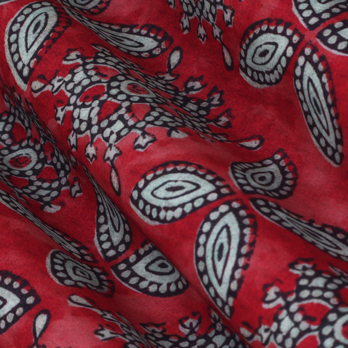 Rani Color Modal Satin Print Fabric