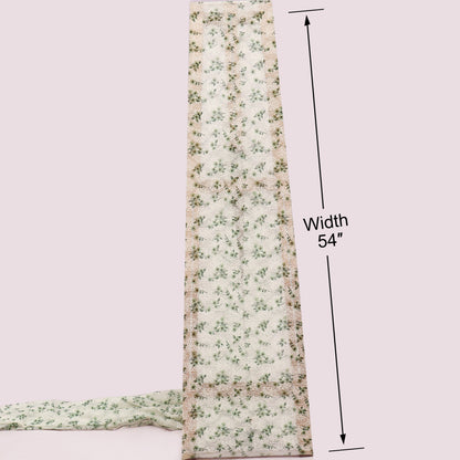 Net Chikan Embroidery Fabric
