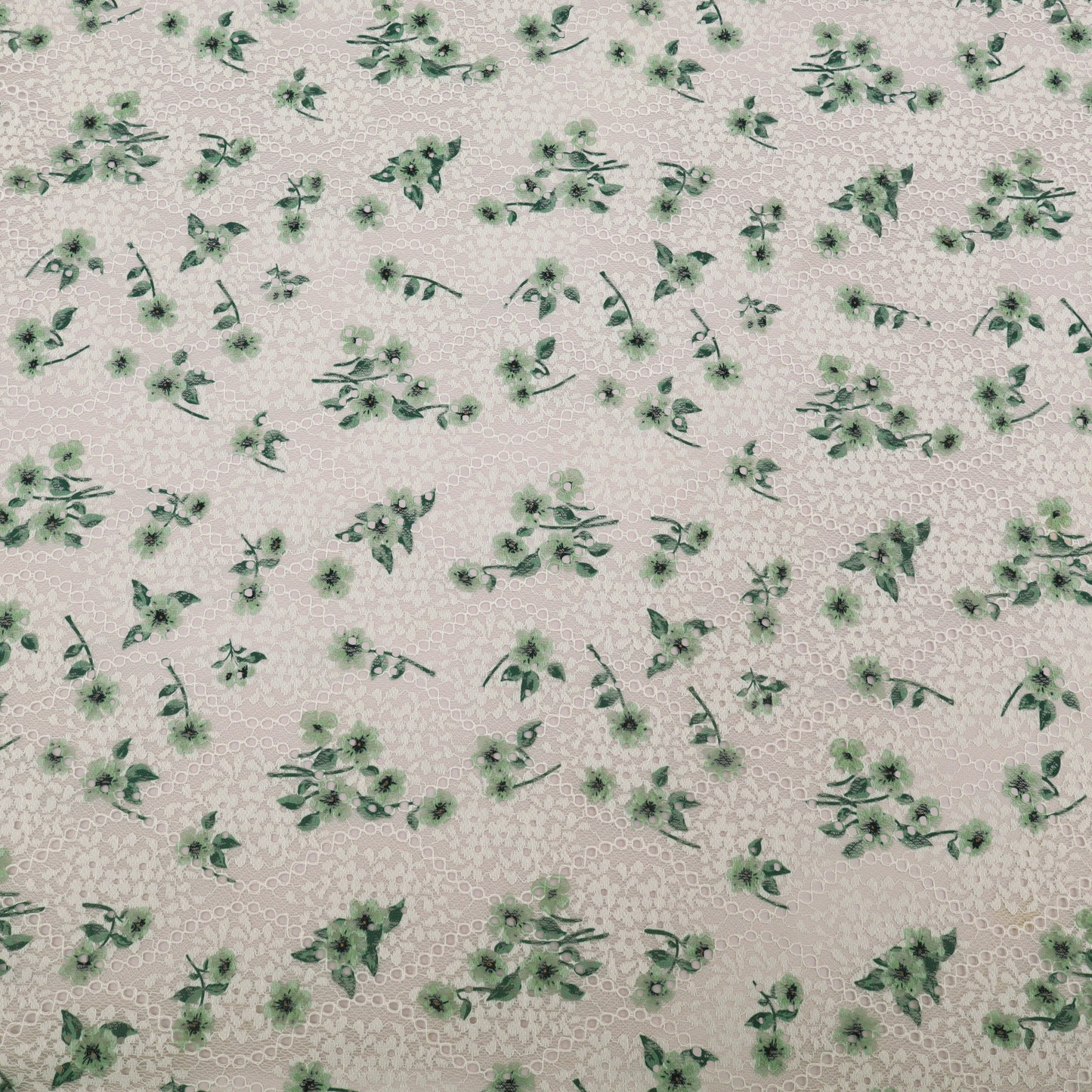 Net Chikan Embroidery Fabric