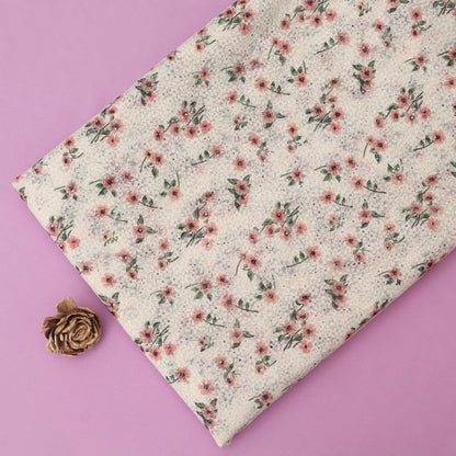 Net Chikan Embroidery Fabric