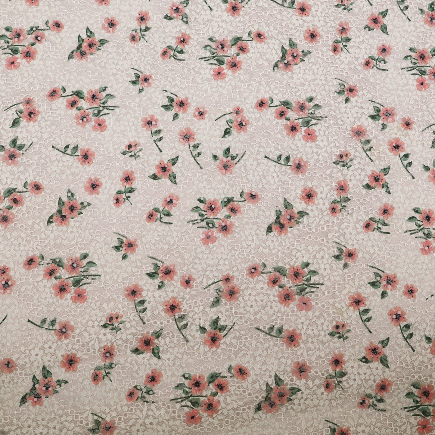 Net Chikan Embroidery Fabric