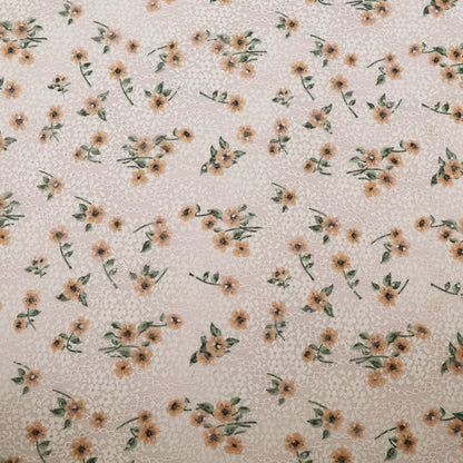 Net Chikan Embroidery Fabric