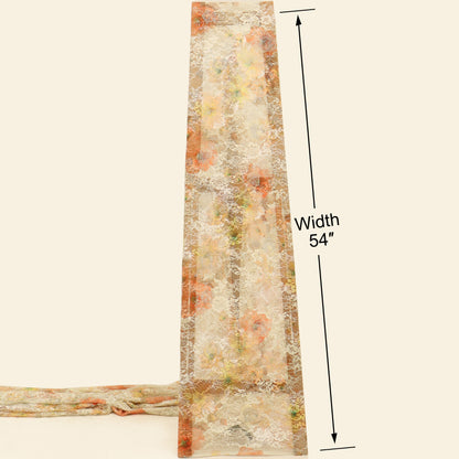 Chantilly Net Embroidered Fabric