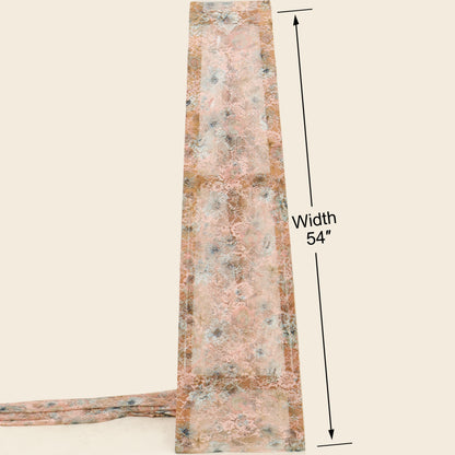 Chantilly Net Embroidered Fabric