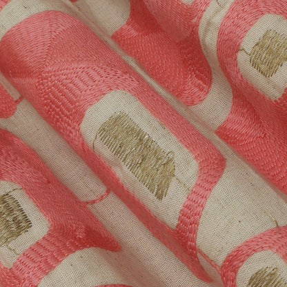 Colored Linen Embroidery Fabric