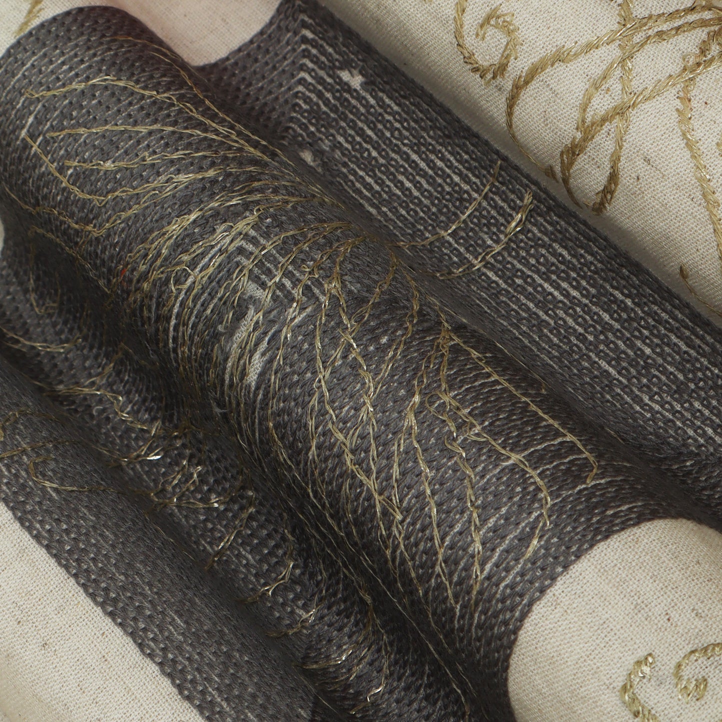 Colored Linen Embroidery Fabric