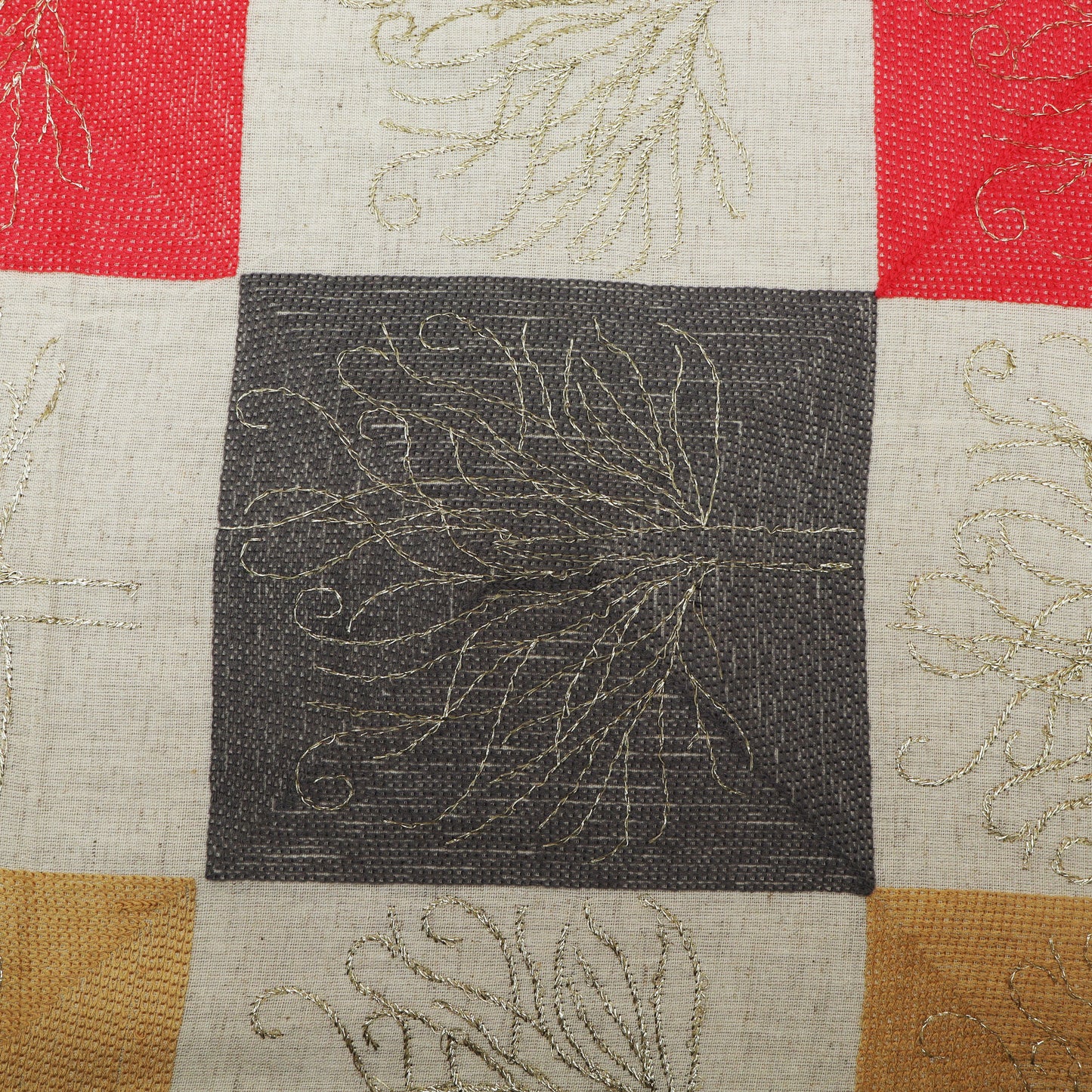 Colored Linen Embroidery Fabric