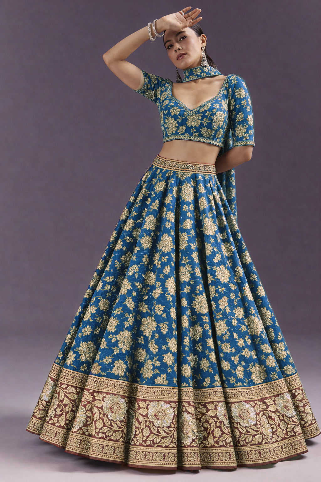 Kadwa Brocade Fabric