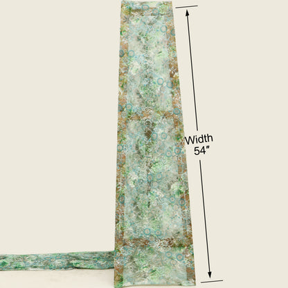 Chantilly Net Embroidered Fabric