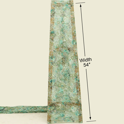 Chantilly Net Embroidered Fabric.