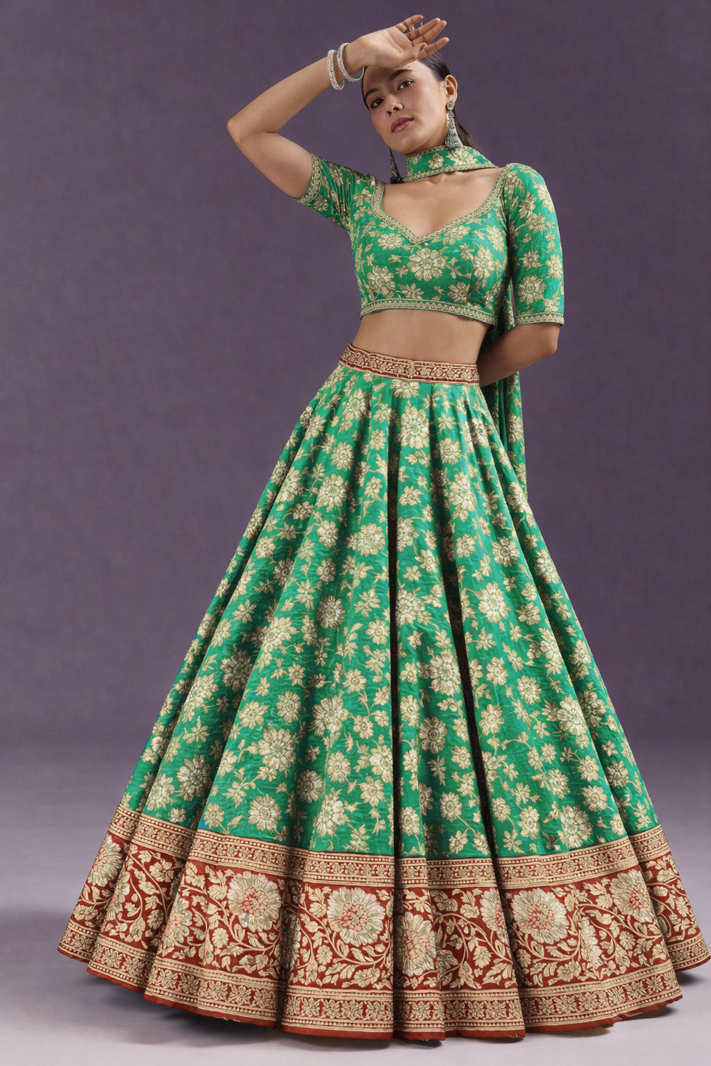 Kadwa Brocade Fabric