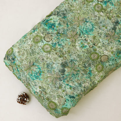 Chantilly Net Embroidered Fabric.