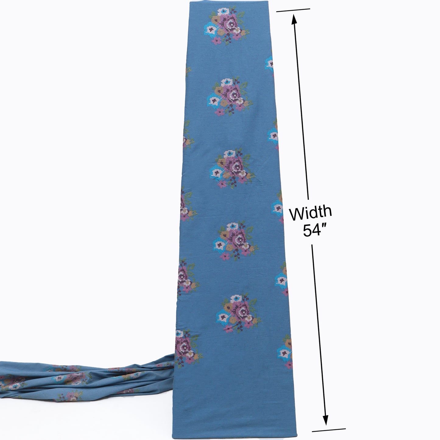 Denim Embroidery Fabric