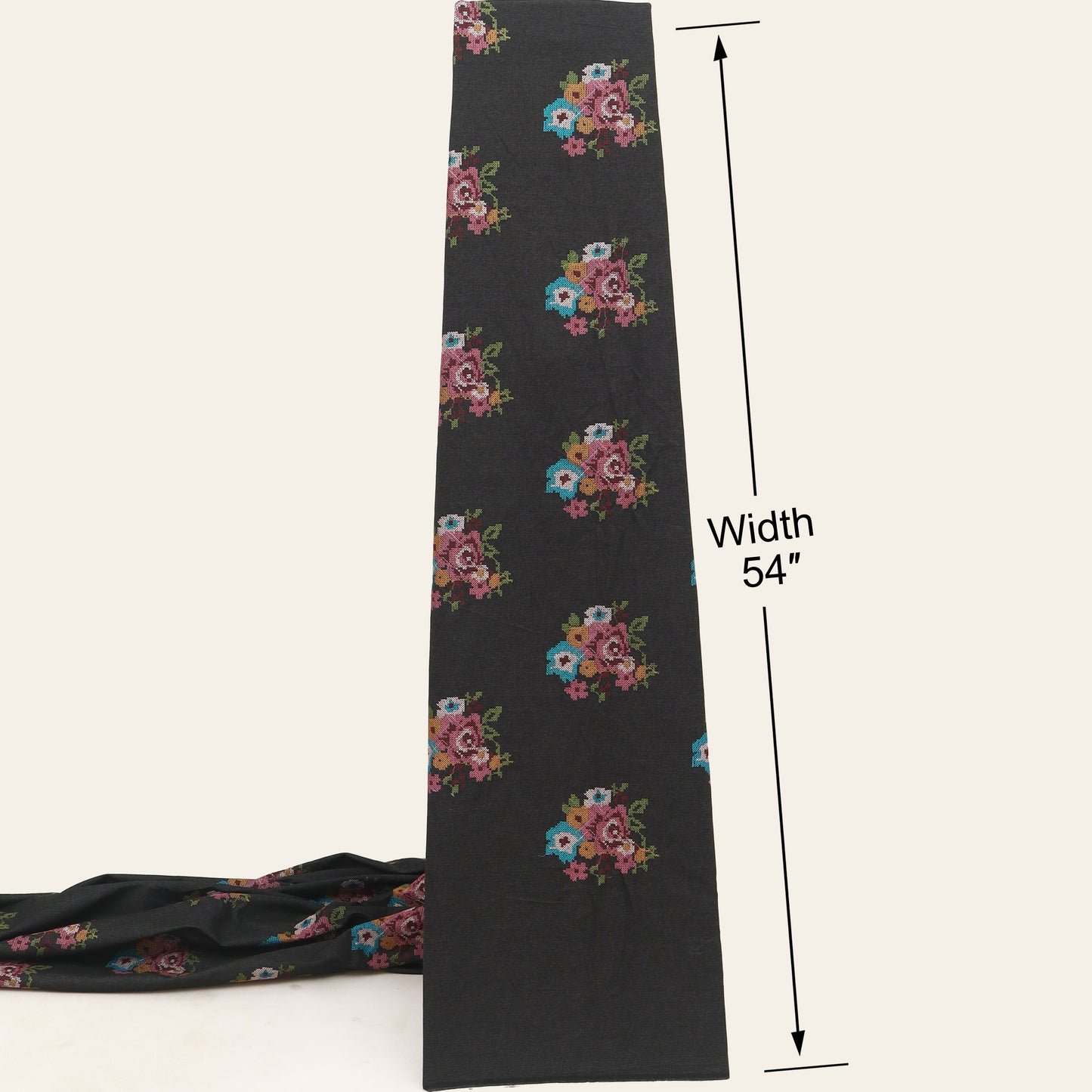 Denim Embroidery Fabric