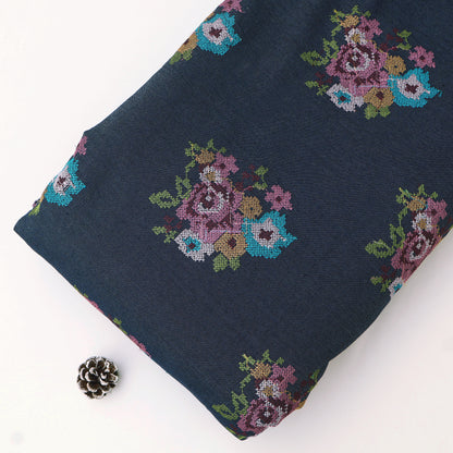 Denim Embroidery Fabric