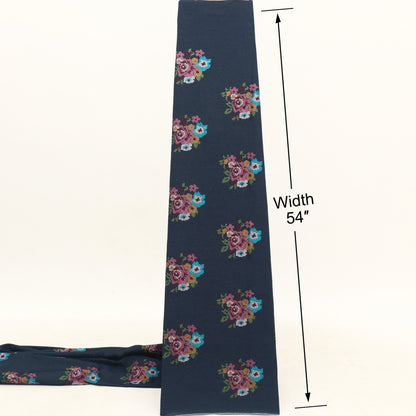 Denim Embroidery Fabric