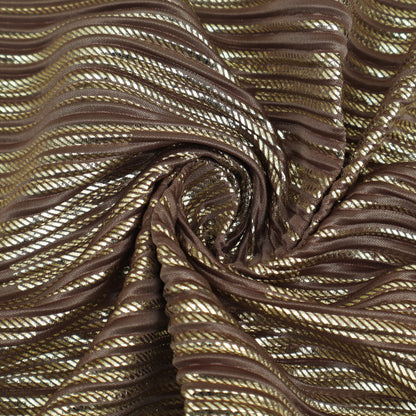 Heavy Crush Satin Foil Fabric