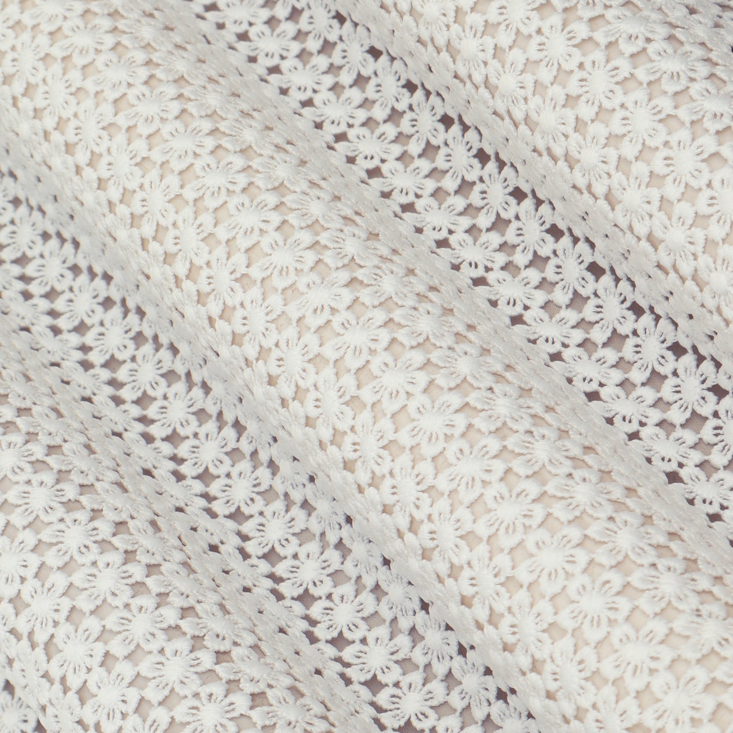 White Color Crossia Fabric