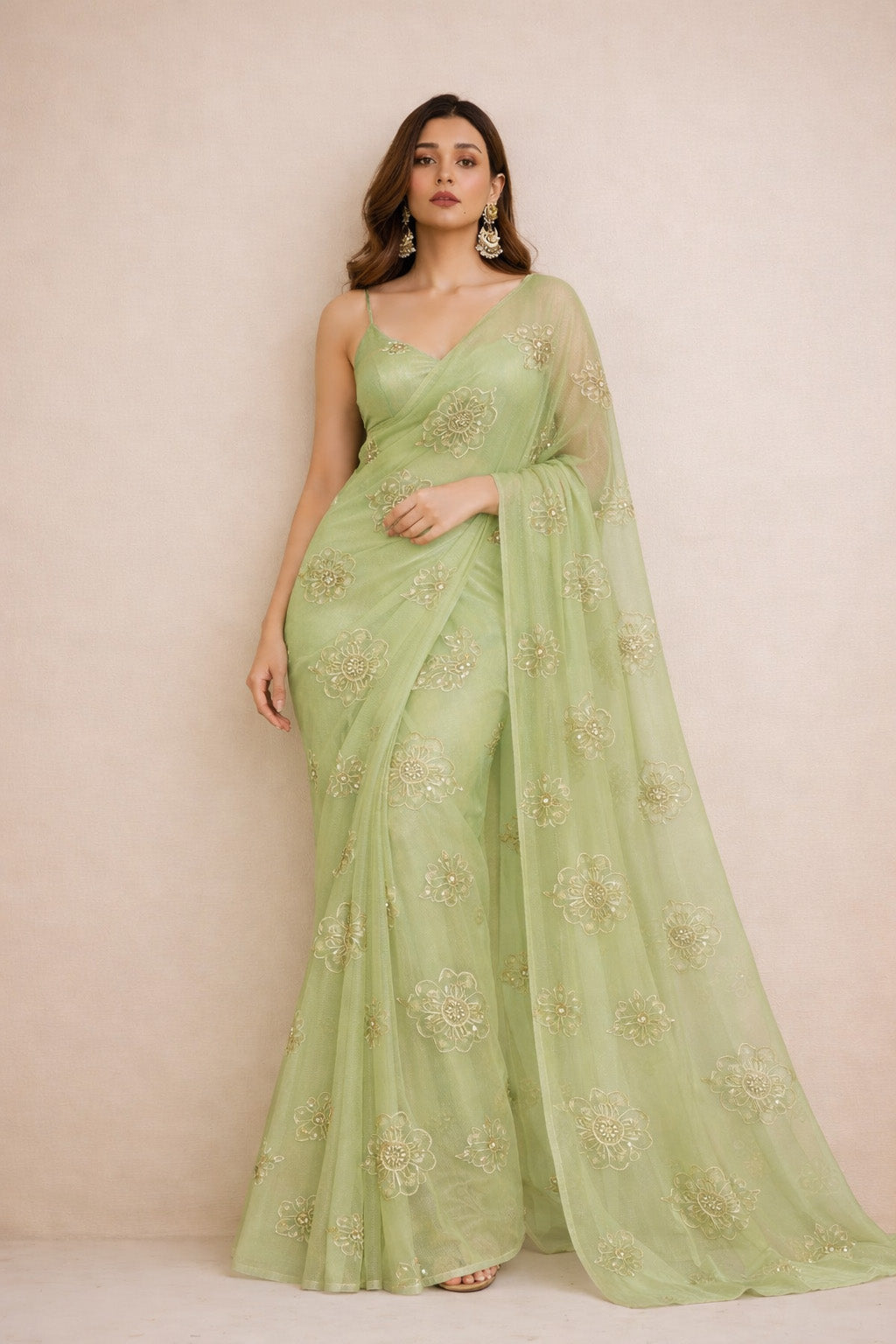 Organza Embroidery Fabric