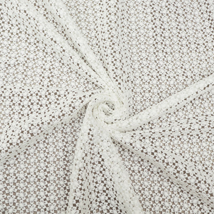 White Color Crossia Fabric