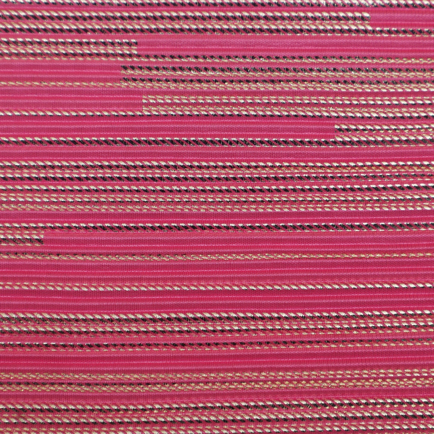 Pink Color Heavy Crush Satin Foll Fabric