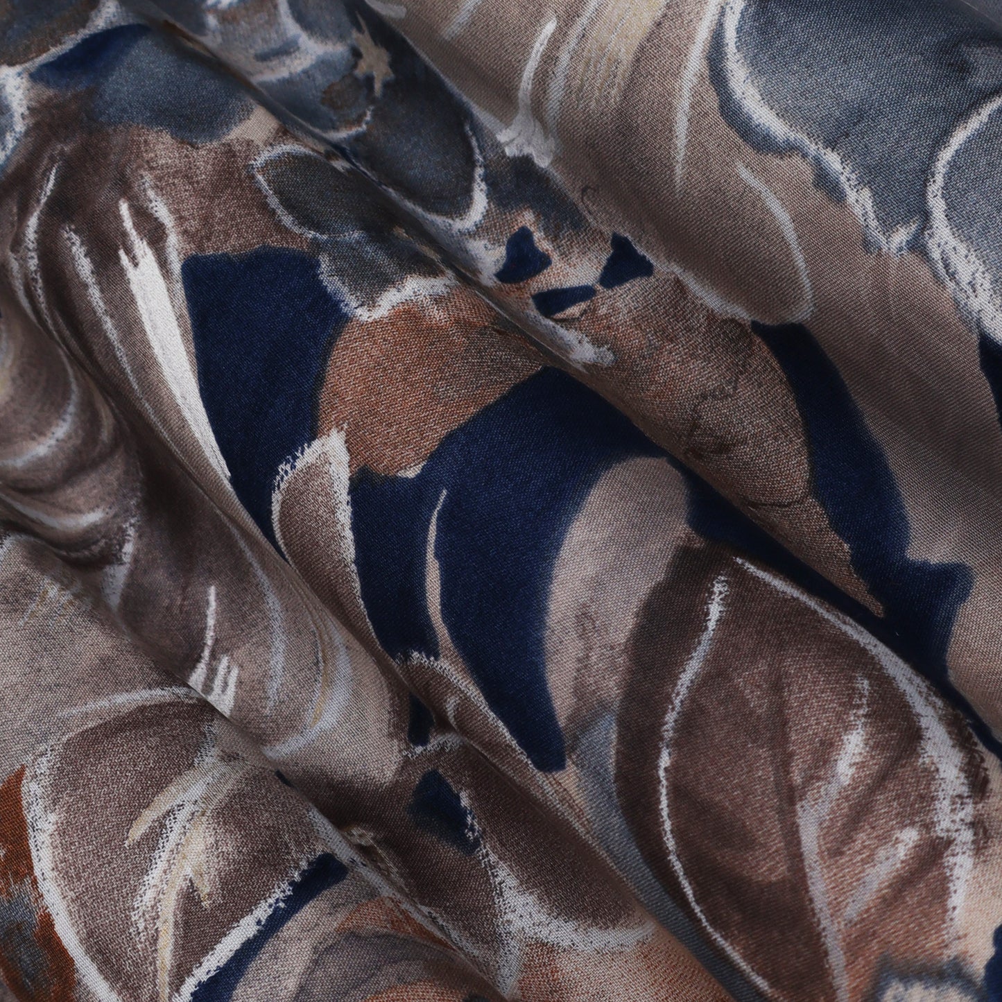 Multi Colored Mulmul Foil Print Fabric