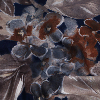 Multi Colored Mulmul Foil Print Fabric