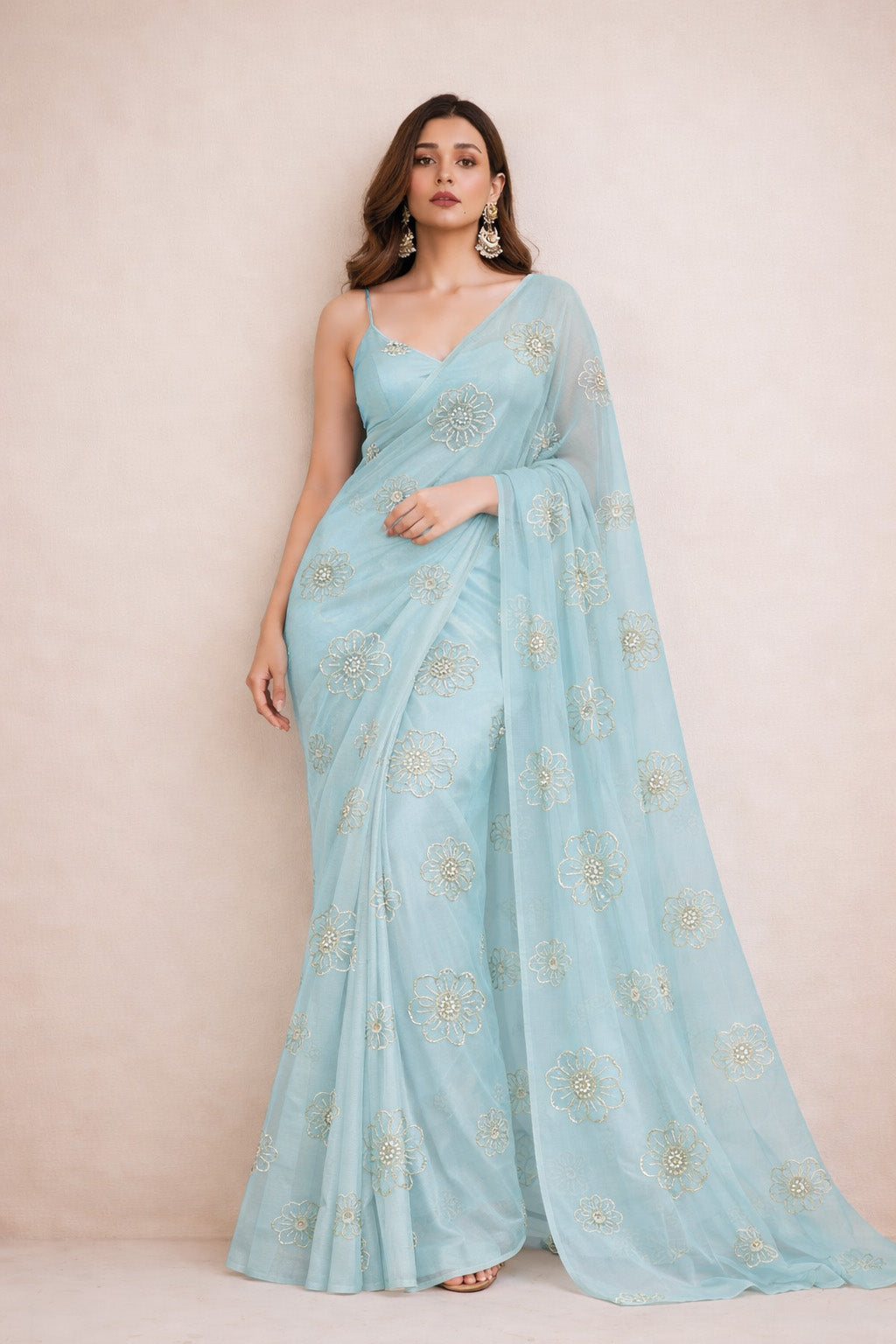 Organza Embroidery Fabric