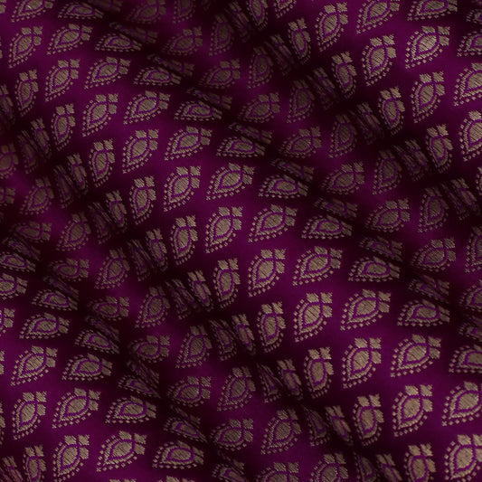 Purple Color Brocade Fabric