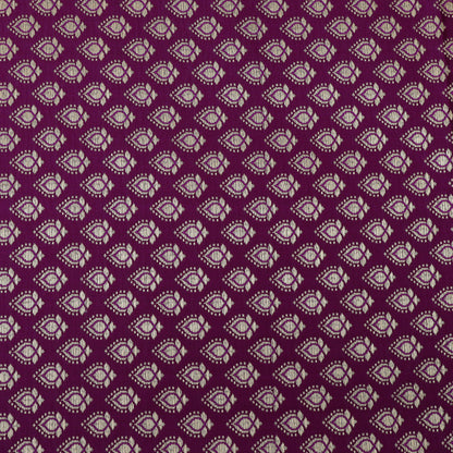 Purple Color Brocade Fabric