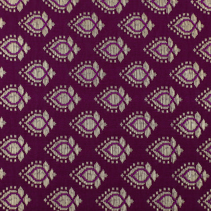 Purple Color Brocade Fabric