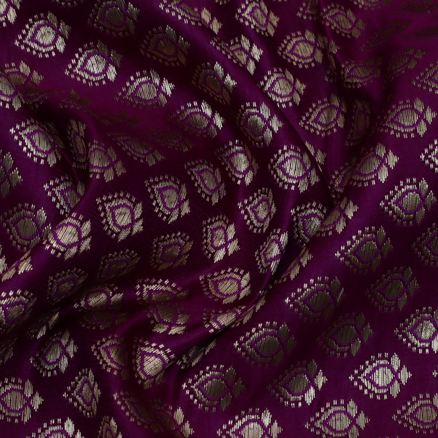 Purple Color Brocade Fabric