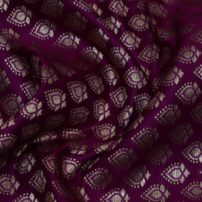 Purple Color Brocade Fabric