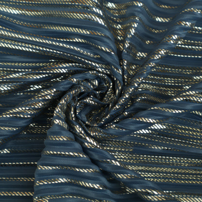 Heavy Crush Satin Foil Fabric