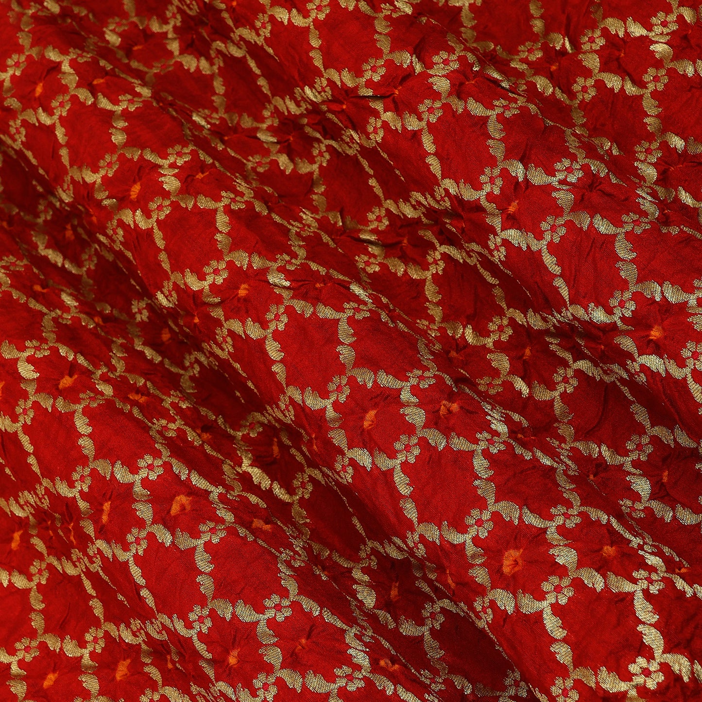 Pure Bandhej Fabric