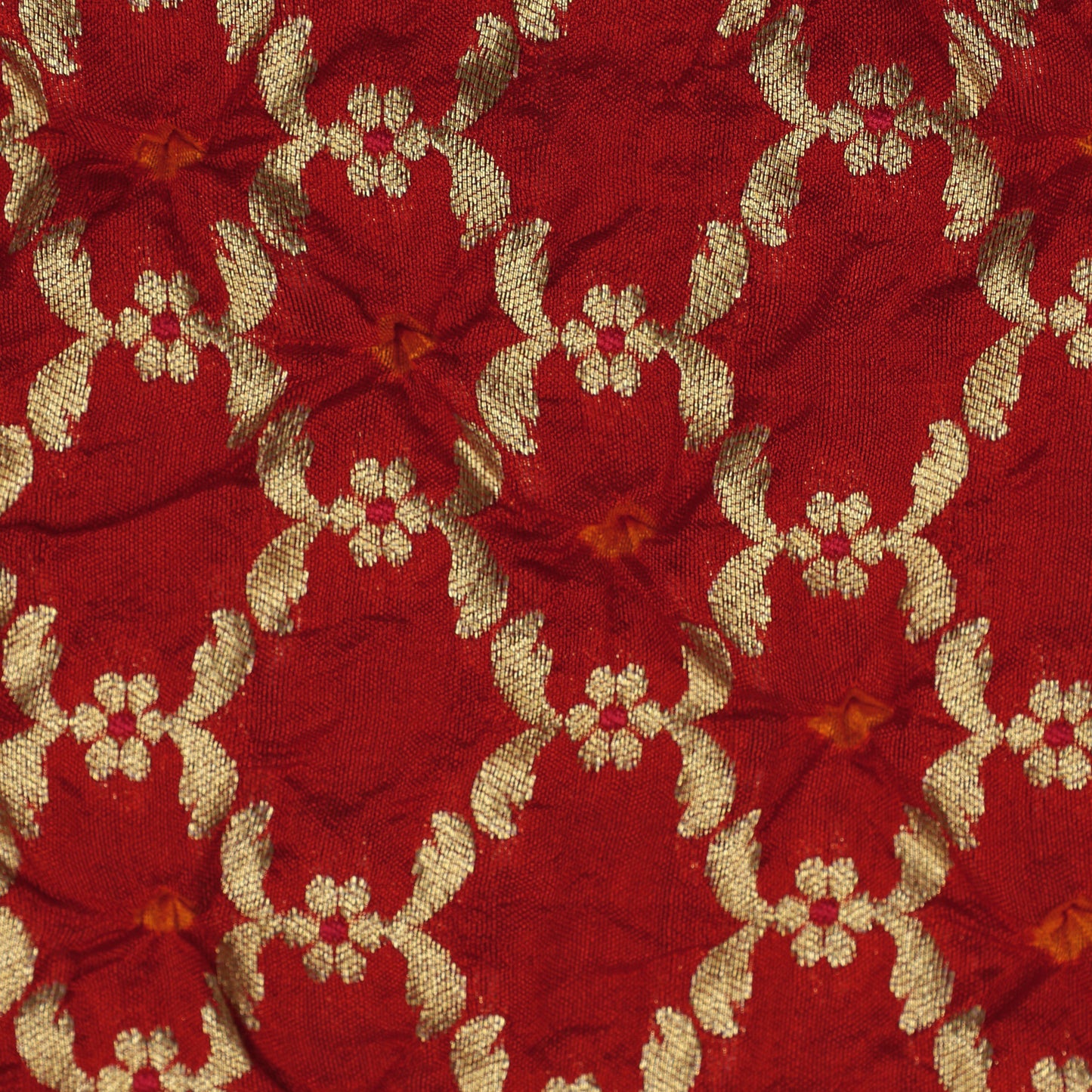 Pure Bandhej Fabric
