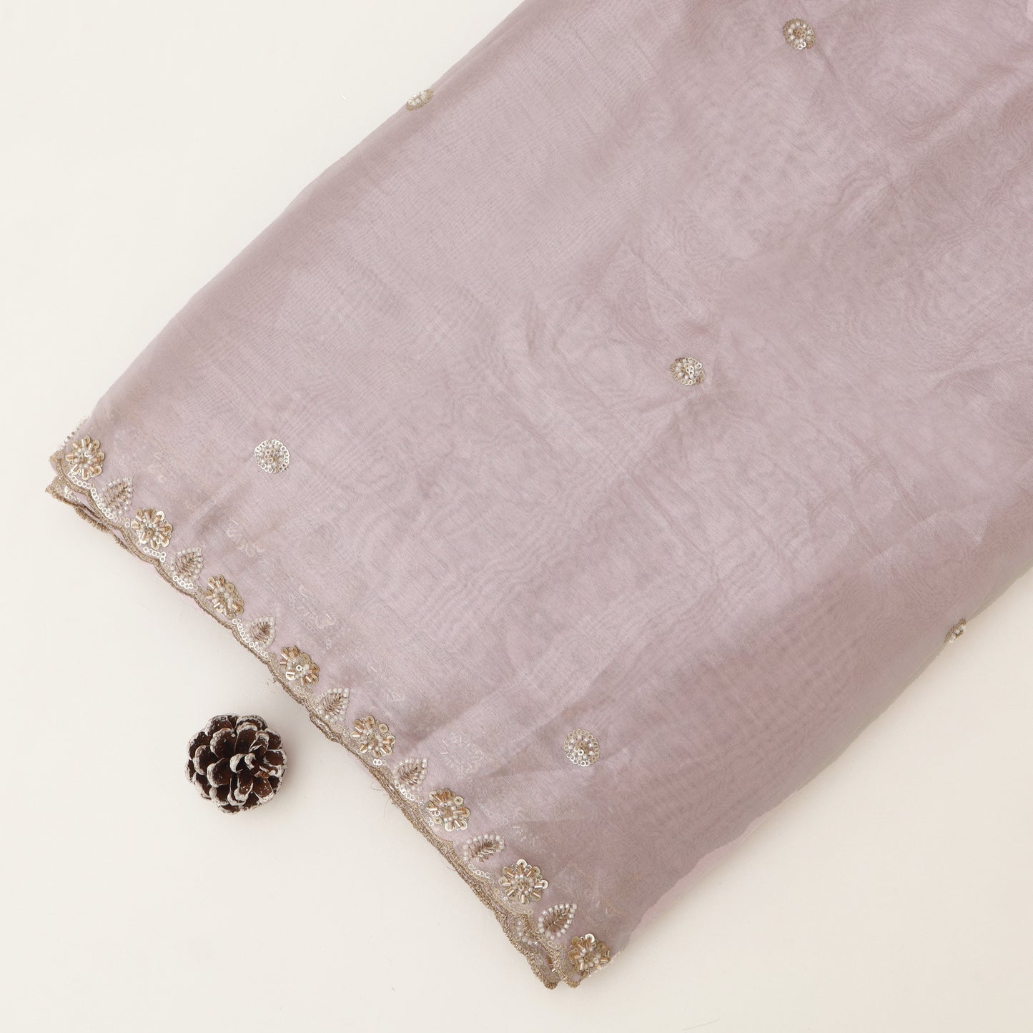 Organza Tissue Border Embroidery Fabric