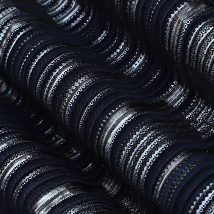 Heavy Crush Satin Foil Fabric (Cut Pieces 3Mtr)