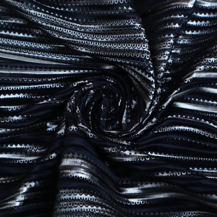 Heavy Crush Satin Foil Fabric (Cut Pieces 3Mtr)