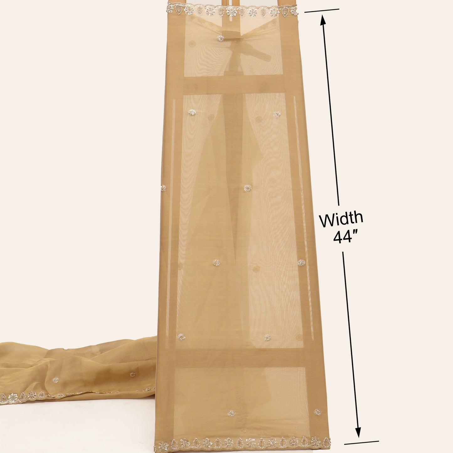 Organza Tissue Border Embroidery Fabric