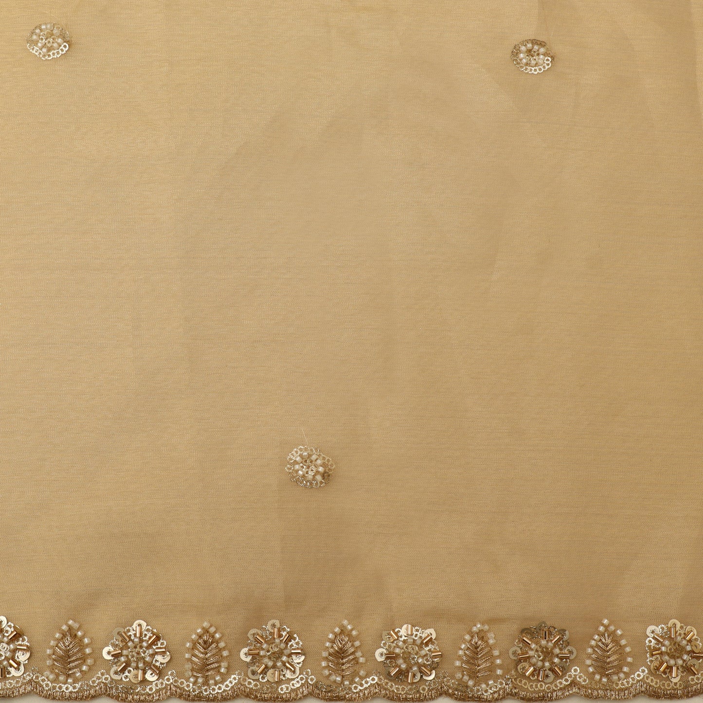 Organza Tissue Border Embroidery Fabric