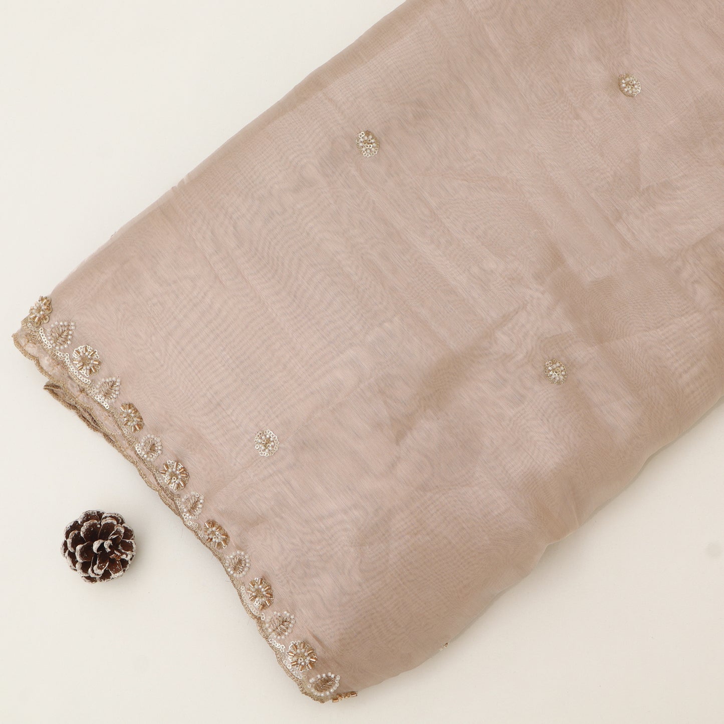 Organza Tissue Border Embroidery Fabric