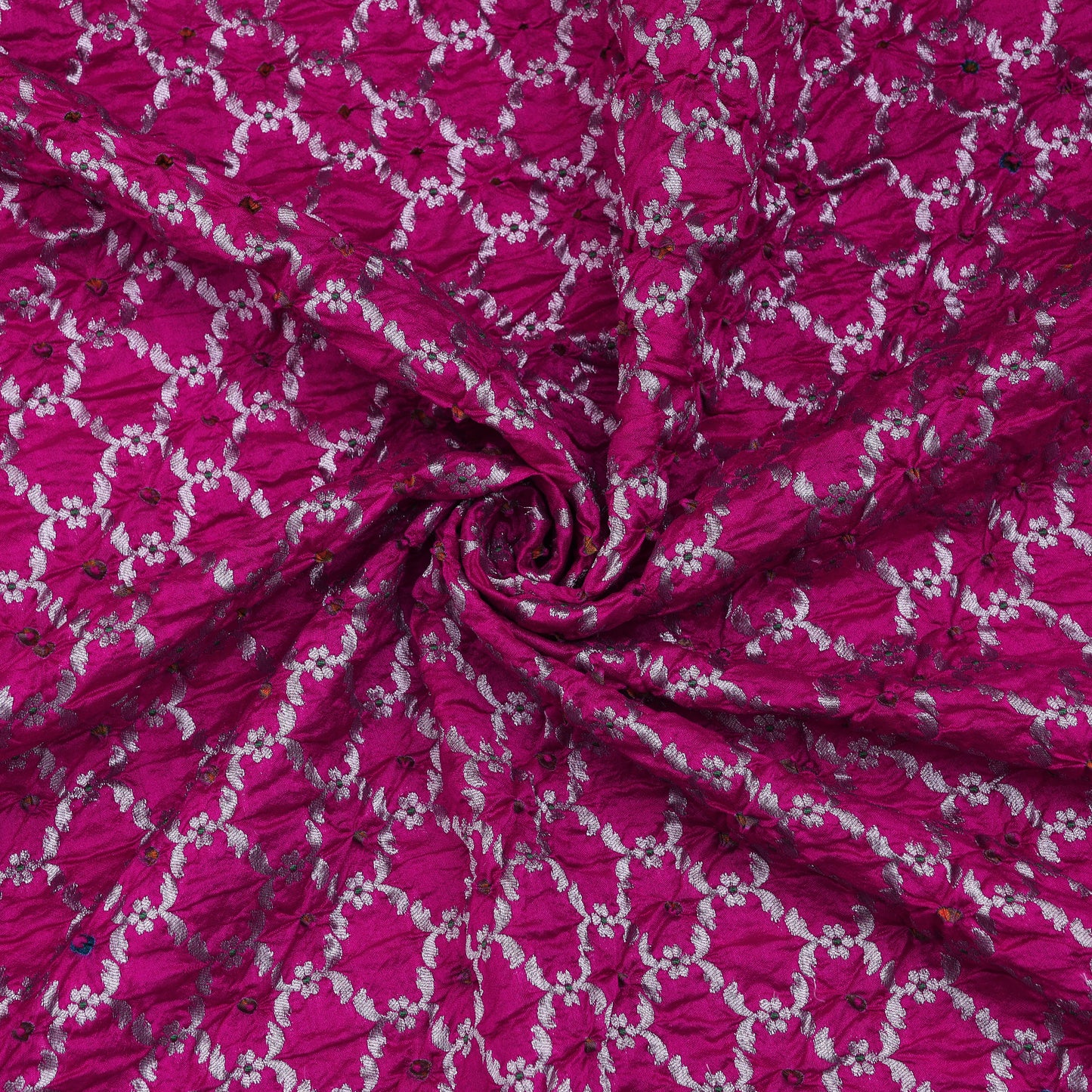 Pure Bandhej Fabric