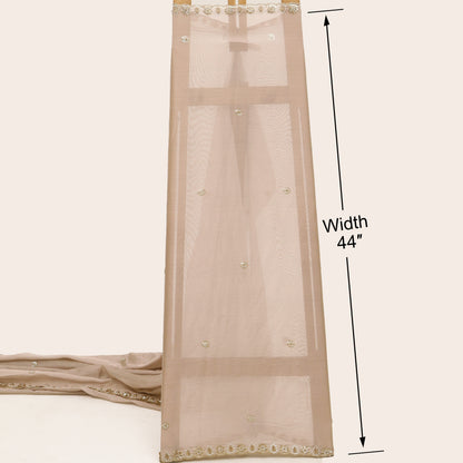 Organza Tissue Border Embroidery Fabric